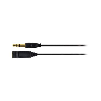 Audio-Technica AT3A45ST0.5 BK Headphone Extension Cord, Straight, 0.5m, Black
