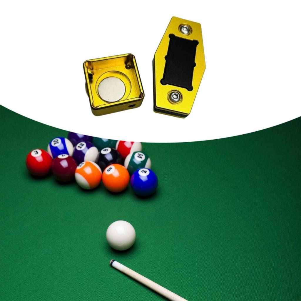 Billiard Chalk Holder - Professional Accessories Storage Box with Easy Carry Clip,