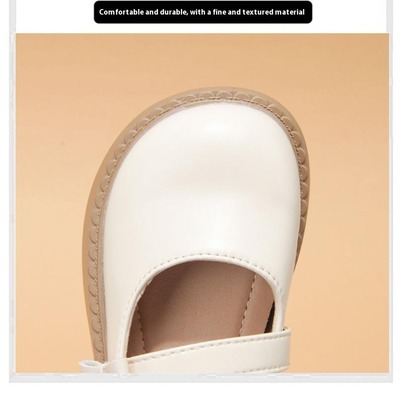 Spring New Children's Comfortable Non-slip Soft-soled Leather Shoes Retro Moccasins