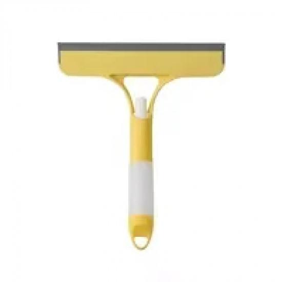 Multifunctional Glass Wiper with Integrated Water Spray Bottle, Silicone Window Cleaning Brush for Home & Car Glass
