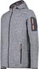 Куртка CMP Man Jacket Knitted Fix Hood (3H60847N) titanio/flamingo fluo