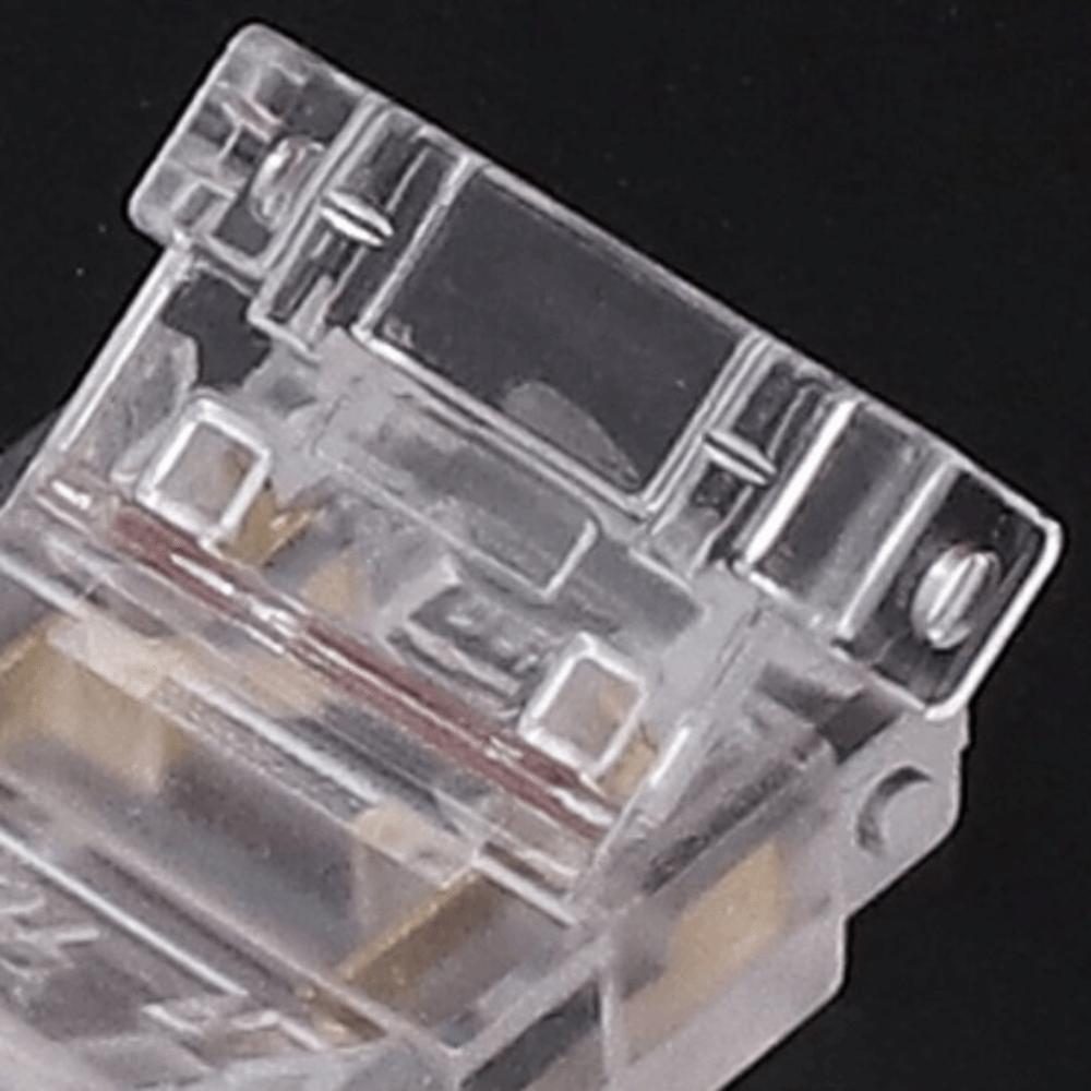 20pcs 10mm LED Strip Connectors COB Solderless LED Connectors Strip to Wire Adapter  For Kitchen