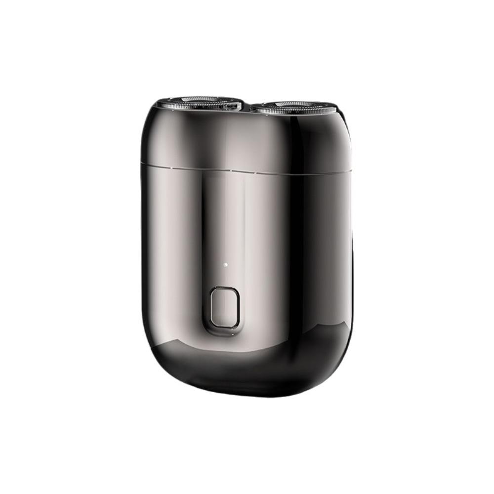 USB Rechargeable Magnetic Rotary Razor Double Head Men's Beard Trimmer  Daily Use