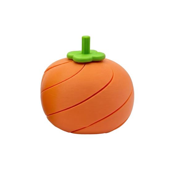 3D Printed Fidget Fruit Toy, Spiral Flexible Pineapple/Persimmon Passthrough Toy, Stress Relief Desk Toy for Adults, Kids