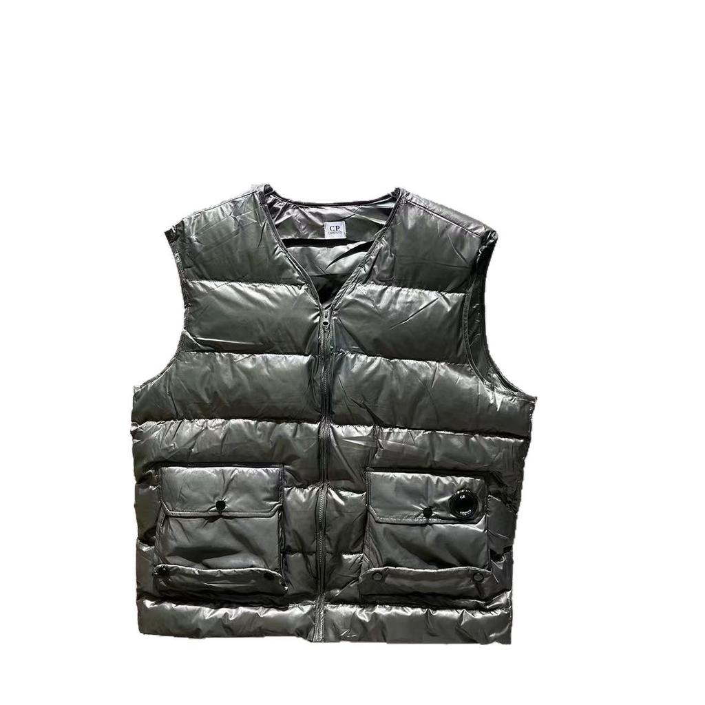 Unisex Niche Trendy Brand: CP Autumn Winter Workwear Thickened Cotton Vest