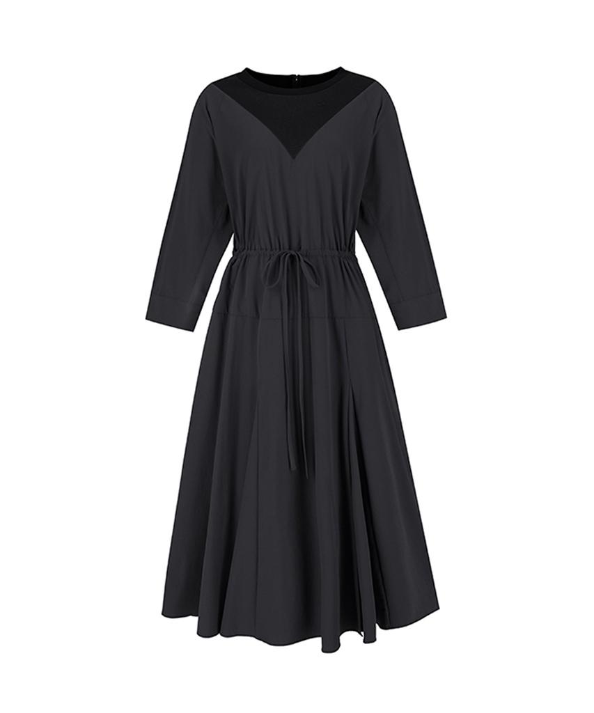 SOUP Waist String Mix Long Dress (Sy8Op30)