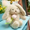 Cute Flower Rabbit Doll Rose Hug Rabbit Plush Toy Lop Ear Rabbit Cloth Doll Children'S Day Birthday Gift