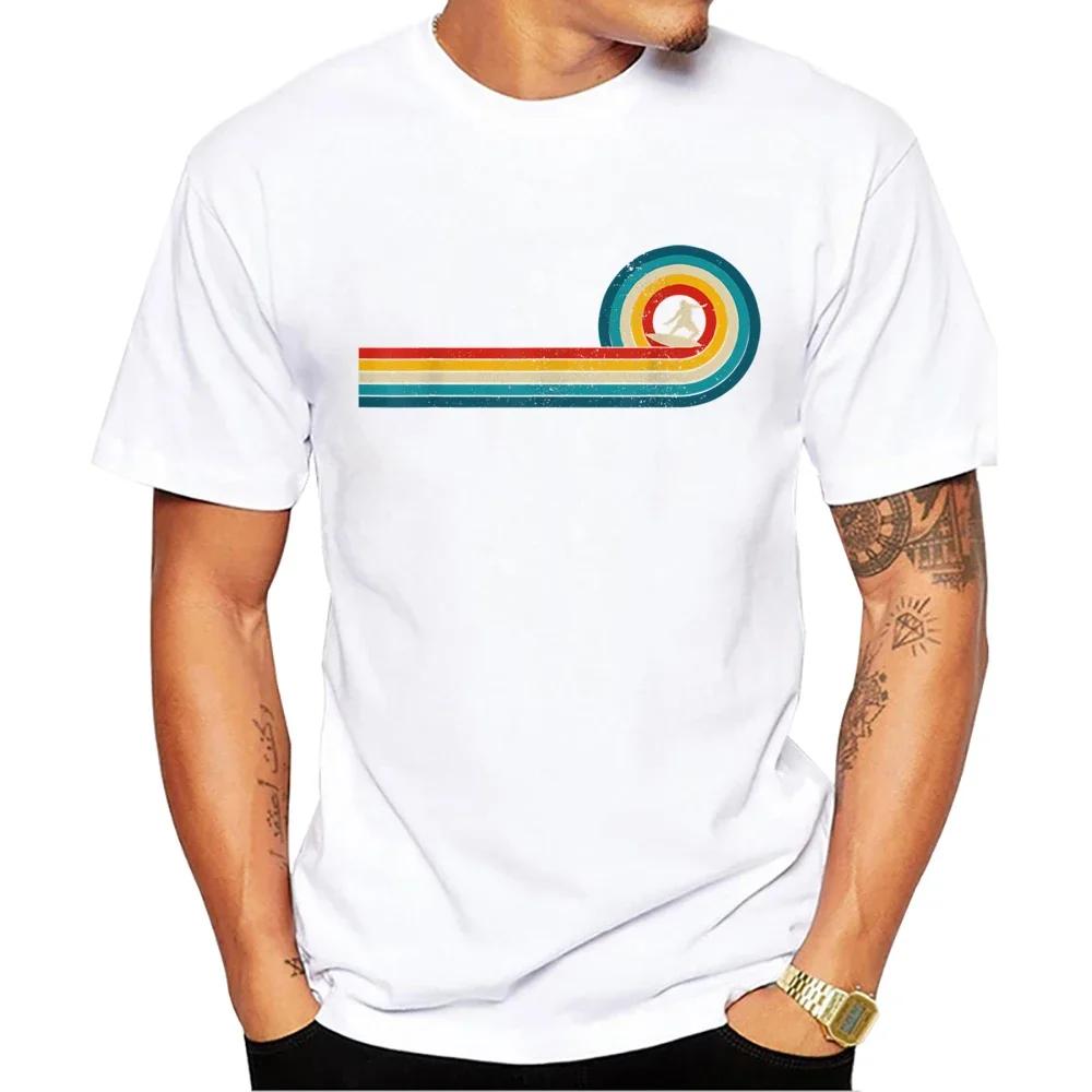 Sapextee Lässige T-Shirts Hipster Strand Surf Herren T-Shirts Junge Retro Auto Druck Kurzarm T-Shirt Sport Tops