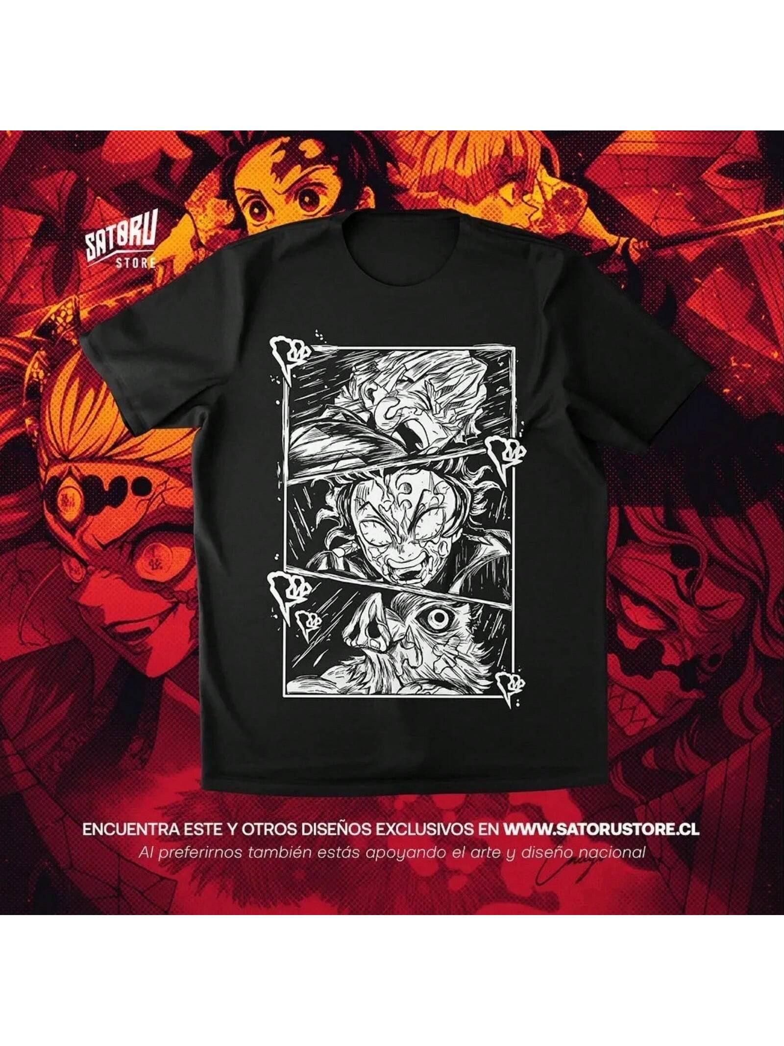 Kimetsu T-Shirt Hashira Muzan Anjiro Anime Shirt All Size S разноцветный