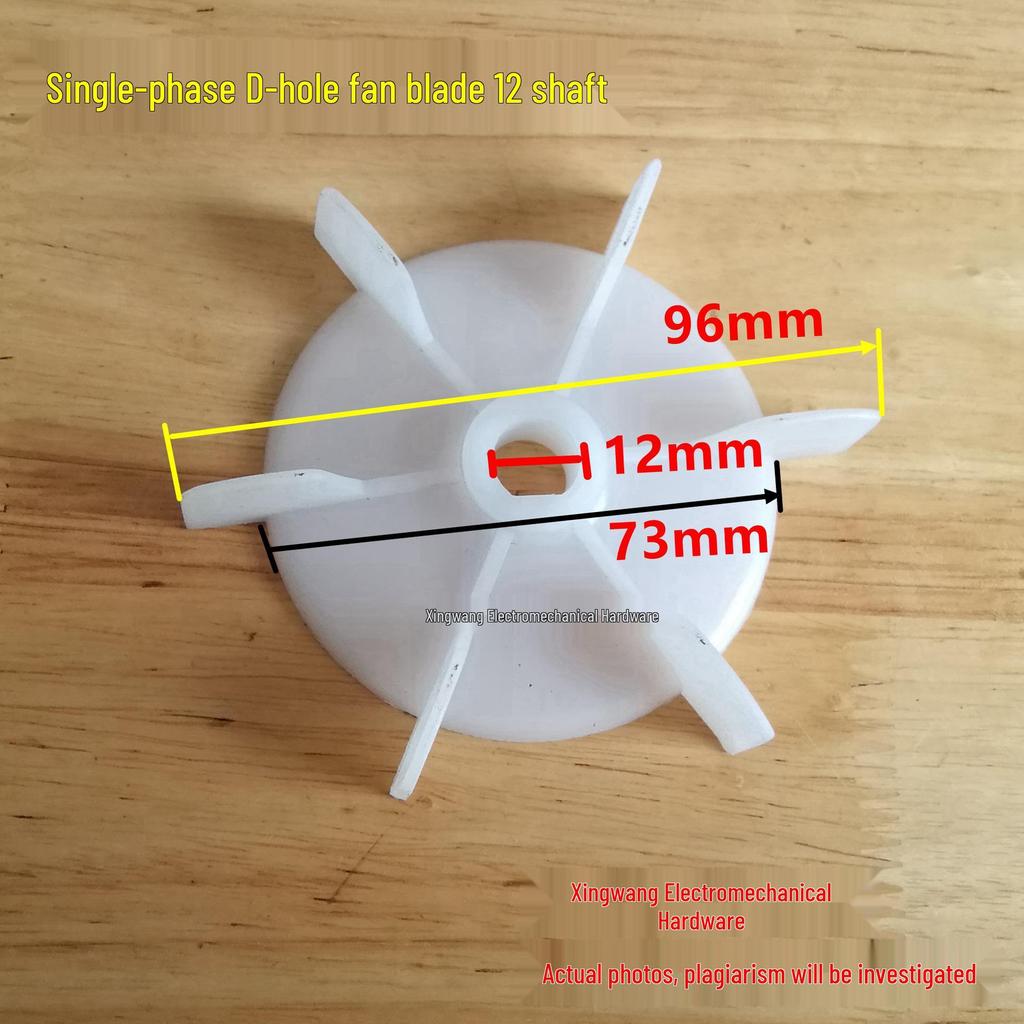 Pompa Motore Pale Ventola Monofase con Foro a D, Foro Rotondo, Dimensioni: 10-20 mm (10/12/14/15/16/17/18/20MM)