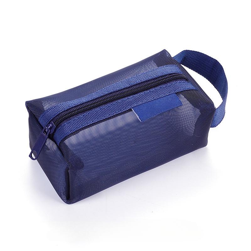 Zipper Clear Makeup Bags for Women Mesh Lipstick Cosmetic Storage Holder Organizer Pocuh Case Nylon  Coin Key Money Mini Bags