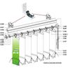 Clip-Plissee-Erweiterungsrahmen Vertikaljalousie L-Winkel Einfach und Verstellbar Robust
