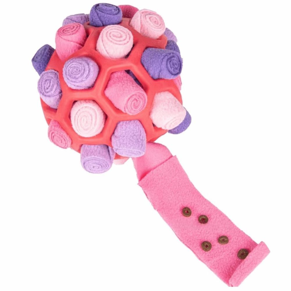 Polar Fleece Interactive Snuffle Durable Hiding Food Dog Snuffle Ball Portable Interactive Puzzle Dog Natural Foraging Skills