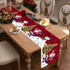 Christmas Santa Snowman Table Runner Christmas Decorations for Home 2026 Xmas Party Table Decor Navidad Noel New Year Tablecloth