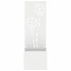 Garden Privacy Screen Canvas Floral White 50 X 150 Cm