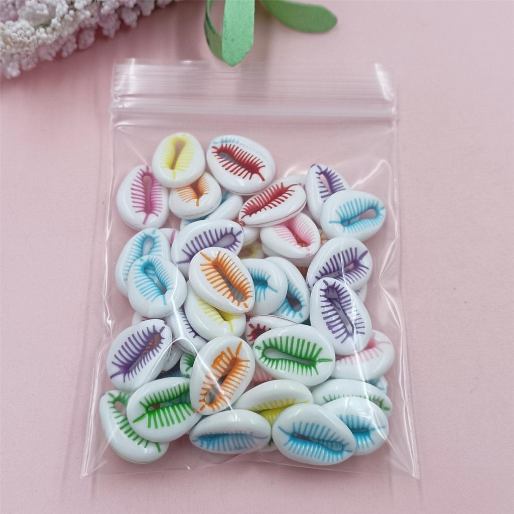 Shell Acrylic Bracelet DIY Snowflakes 50Pcs Flower Necklace Gifts Women Jewelry Handmade Loose Beads Gilrs  beads
