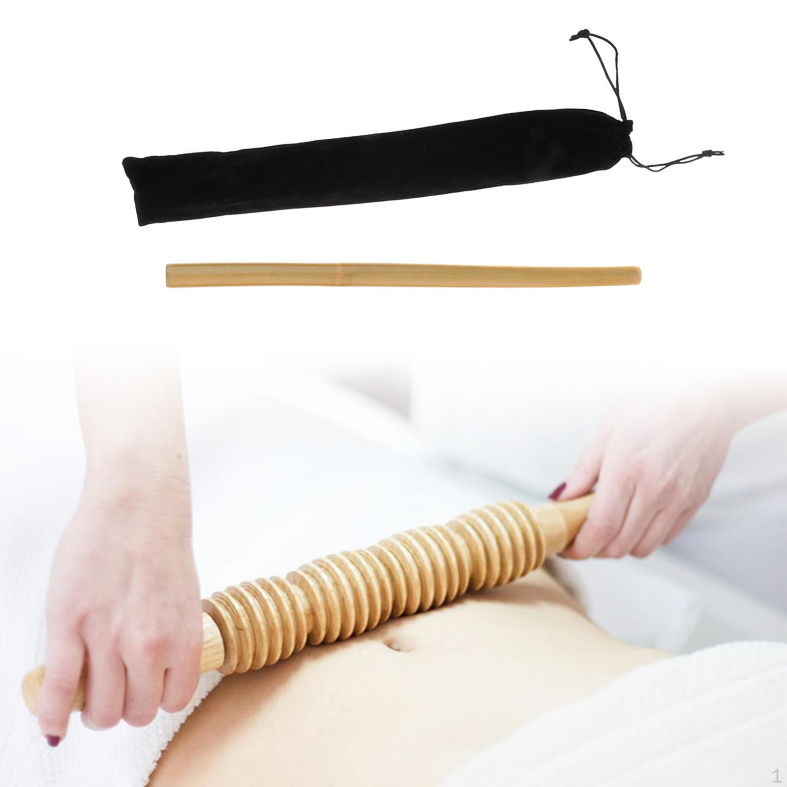 Бамбуковый инструмент Гуаша Палочка Гуаша Ручной скребковый массажер 30x1cm with Bag — фото 13