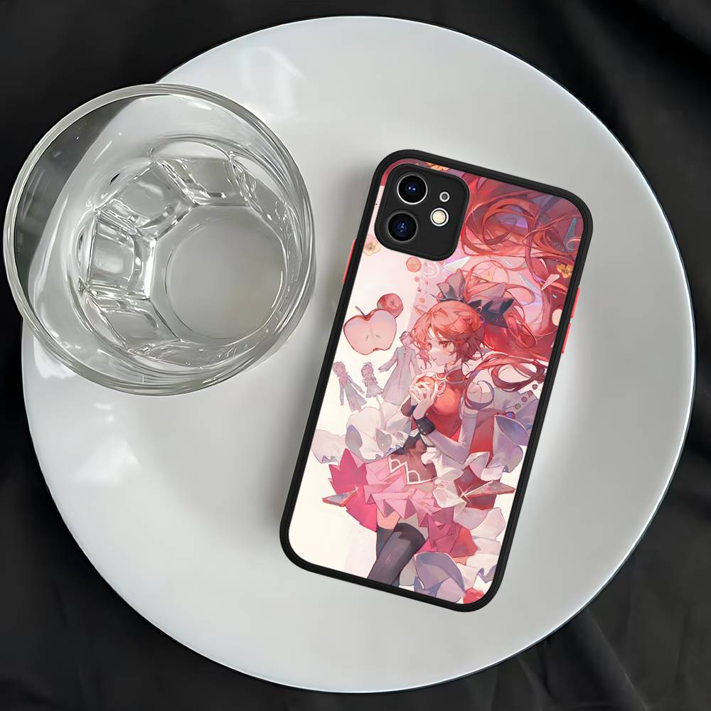 Cute Anime Puella Magi Madoka Magica Silicone Case For IPhone 16 15 14 13 12 11 Pro Max Plus X XS MAX Shockproof Matte Cover