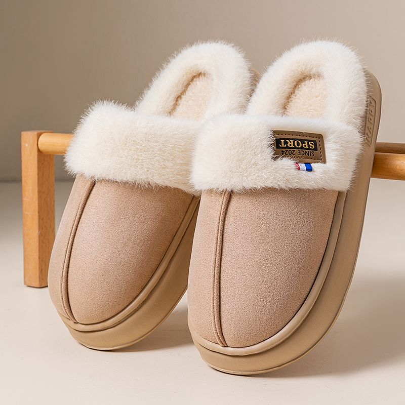 Women's Cotton Slippers Soft and Thick Indoor Slippers for Winter