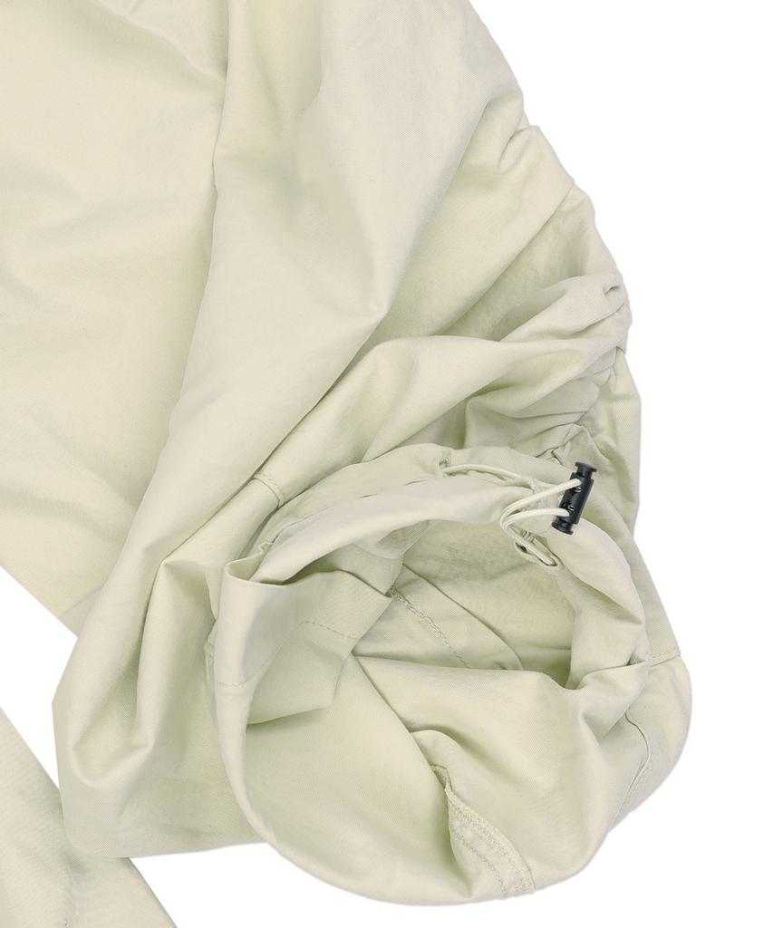 XTONZ Xp291 Pile Side Shirred Wide Cotton Pants (Cream)