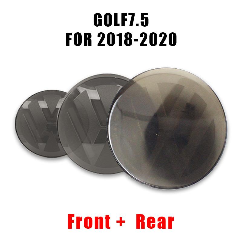 2026 Heiß Für VOLKSWAGEN VW 2 Stück Auto Logo Emblem Haube Vorne Und Hinten Heckmarkierung Heckemblem Aufkleber Zubehör Für Volkswagen VW Gol