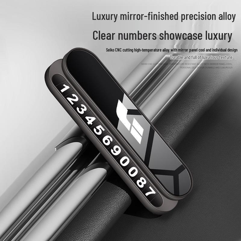 Ideal Temporary Parking Number Plate for Ideal ONE L6-L9, with Phone Display for Car Moving