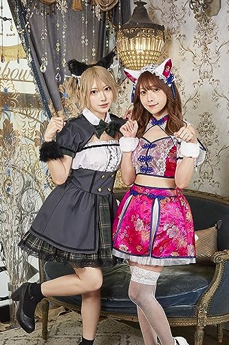 Clearstone My Favourite Kokoro Shinozaki Supervised Cosplay Halloween Cat-Lover School Maid Women's Gray
