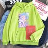 Kawaii Anime SK8 The Infinity Langa Hoodies Harajuku Ästhetik Cartoon Streetwear Herren Damen Langarm Patchwork Sweatshirt