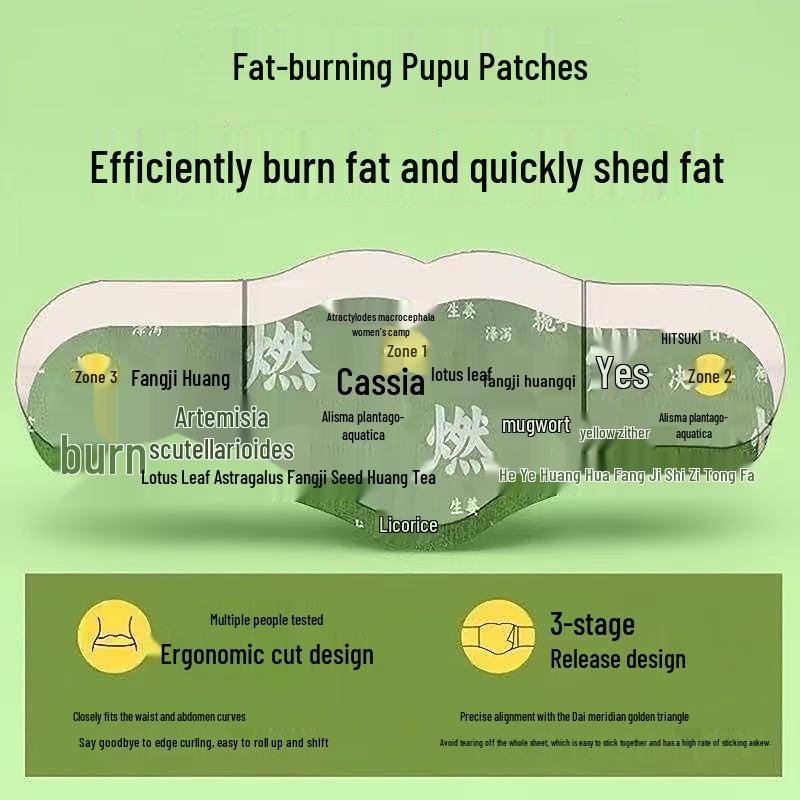 Herbal Fat Burning Pupu Patch: Abs & Belly Natural Care Navel Patch