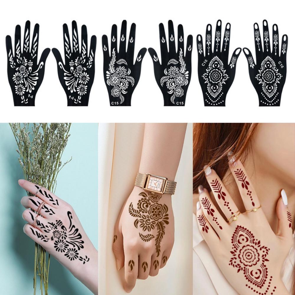 Body Art Henna  Henna Tattoo Stencils Henna Tattoo Paste Waterproof Temporary Tattoo Kit For Women