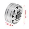 RC Part Tamiya Complete Set Aluminum Front & Rear Wheel Hubs Rims for 1/14 Tamiya Tractor Climbing Trailer RC Car Upgrade Parts