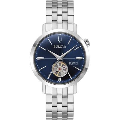 Citizen Herren 96A320 (Blova CLASSIC Aerojet Herren-Metallarmband Original) Runde Uhr Silber Analog