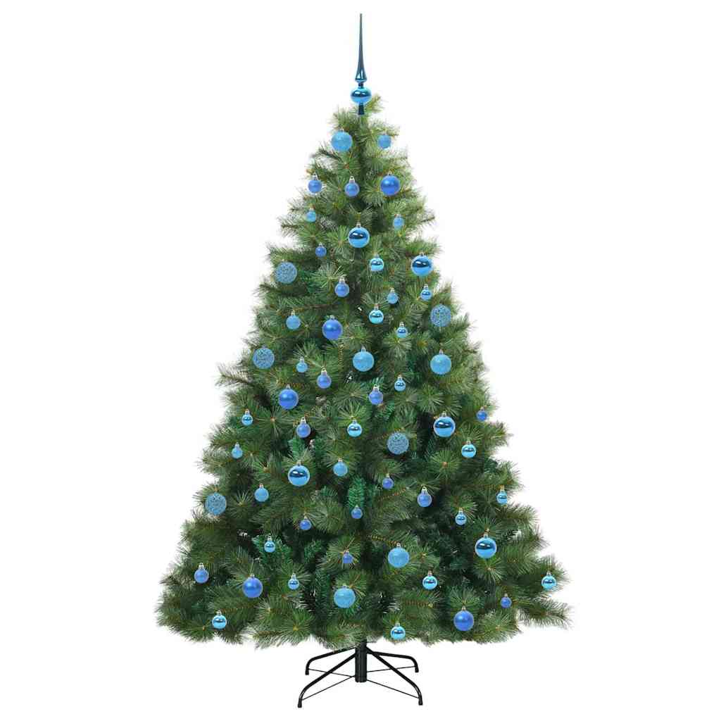 Artificial Christmas Tree with 300 LEDs Green 180 cm PE and PVC