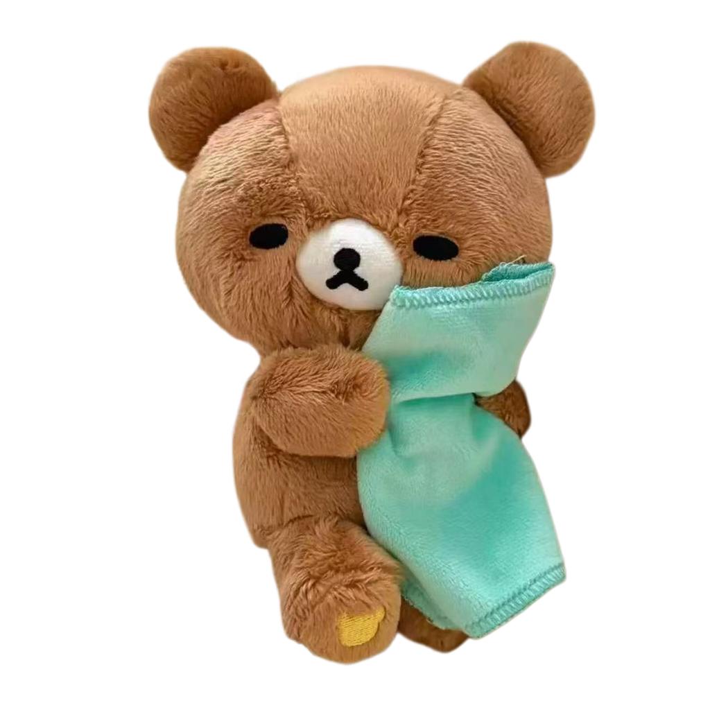 Kawaii Schläfriger Bär Plüschtier Niedliches Spielzeug Gute Nacht Serie Puppe Mit Handtuch Ultra Weiches Kuschelkissen Für Kinder Schlafzimmer Dekoration