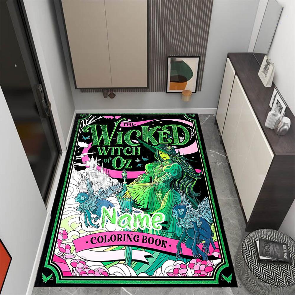 Looney Mad Scientist's Experiment Customize Your Name Floor Mat Suitable for Dormitory Living Rooms Foyer Outdoor Antislip Carpet Decorate Offices