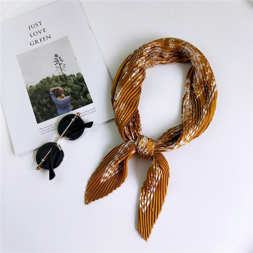 Decorative Simple Texture Silk Scarf Women'S New Style Spring And Autumn Summer Fashion Versatile Headscarf Work Scarf