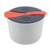 Space Saving Microwave Rice Cooker for Small Kitchens Dorms RVs and Office Use