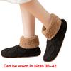 Unisex Thermal Knit Ankle Socks for Cold Weather Nonslip Grip Bottom Soles Floor Socks Thick Fleece Lined Slipper Socks