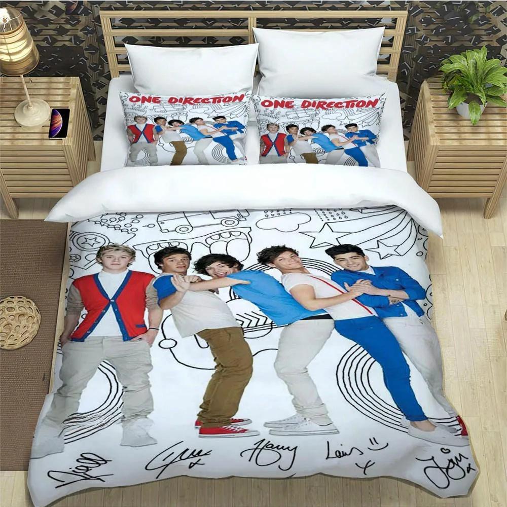 OOne Music Band Direction Bettwäsche Kollektion Einzelbett Doppelbett Vollgröße Queen Size King Size Bett Kollektion Schlafzimmer für Erwachsene und Kinder Bettbezug Kollektion Heimtextilien