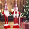 Christmas Red Faceless Gnome Doll: Cute Standing Old Man Figurine Ornament
