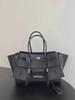 2024 Neutral Hot Girl Motorcycle Tote: Large-Capacity Solid Color Shoulder Bag for Commuters - Trendy All-Match Design