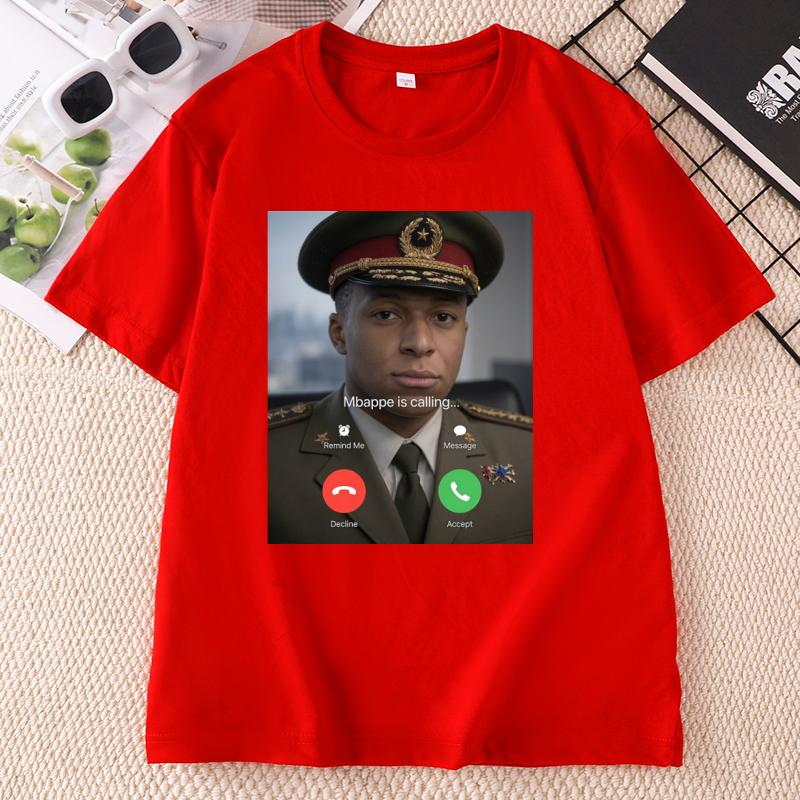 Kylian Mbappe Dictator Tshirt Unisex Unisex TShirt Casual T Shirt Cotton Short Sleeve Round Neck Tees Unisex Y2k Popular Funny Top