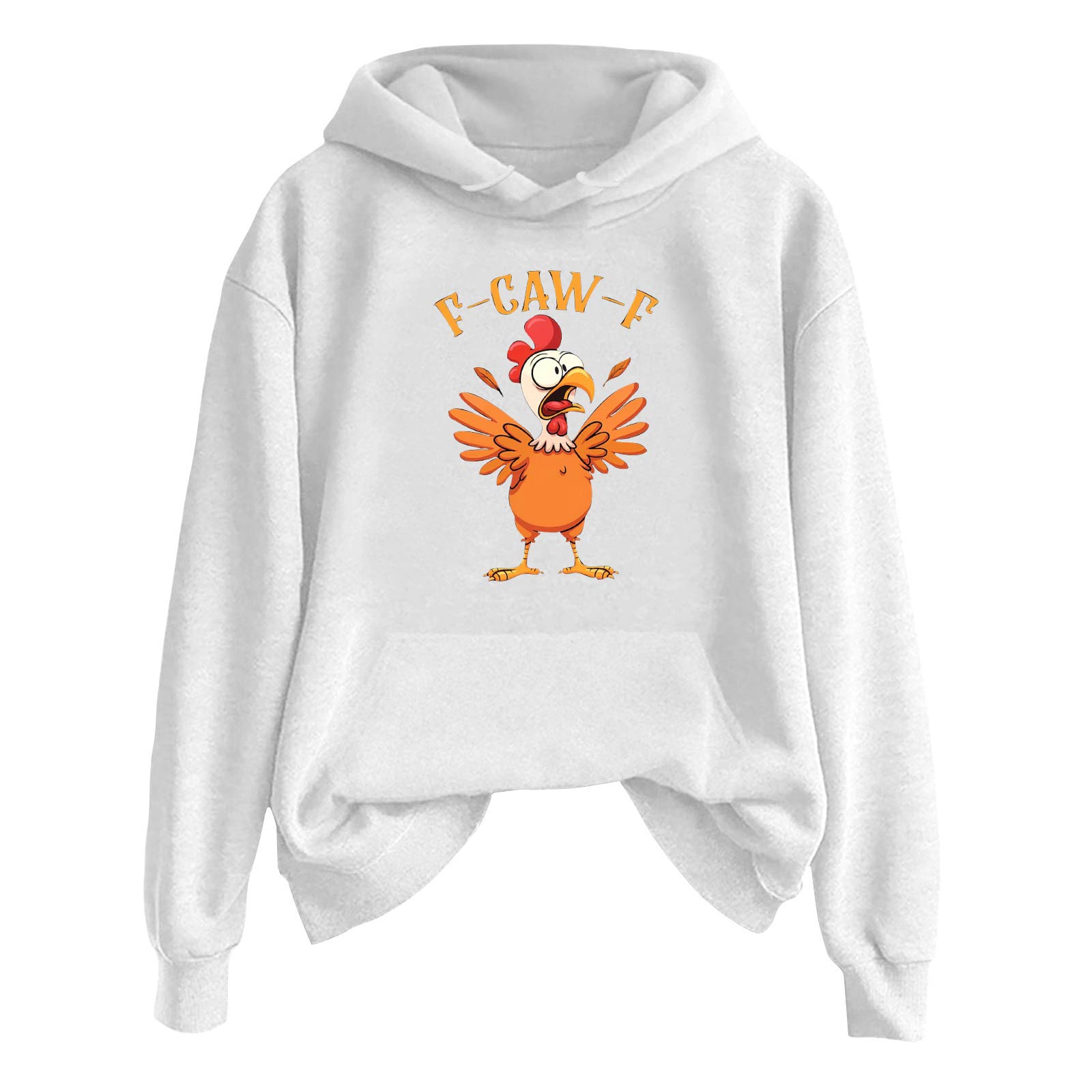 

Женская модная повседневная толстовка с длинным рукавом, капюшоном и принтом S белый