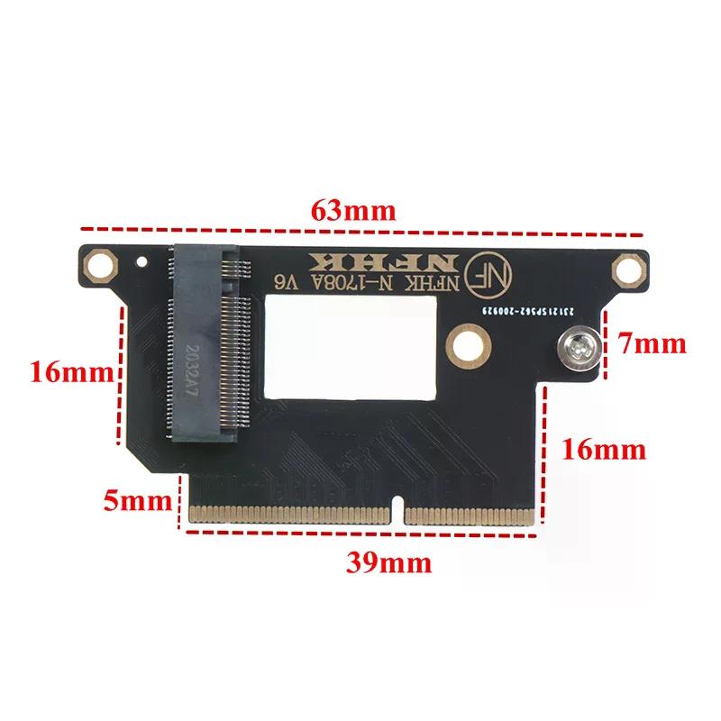 

1PC Adapter Card NVMe M.2 NGFF SSD for 13 2016-2017 MacBook Pro A1708 Upgrade Adapter Card