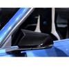 Carbon Style Horn Mirror Cover Fits 2015-2022 Ford Mustang With LED Turn Signal