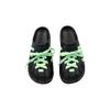 Adidas Adilette Slip Resistant Closed Toe Slippers Unisex Black Green GZ5886(Team47-)