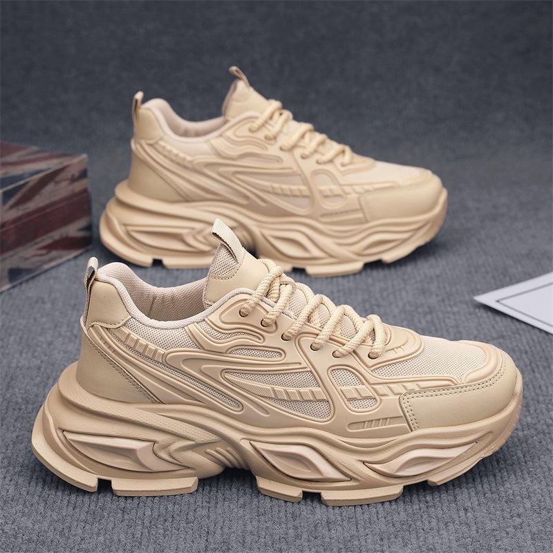 

Весенние новые дышащие сетчатые спортивные кроссовки на толстой подошве, увеличивающие рост, повседневные беговые папины кроссовки 39