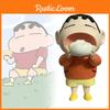 Entzückende Crayon Shinchan Figur mit Shinnosuke beim Bun Essen Hochwertige Sammlerpuppe