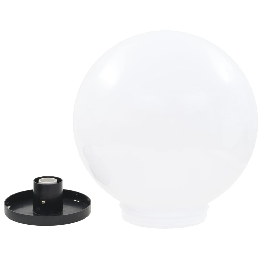 vidaXL LED-Gartenleuchten 2 Stk. Kugelförmig 40 cm PMMA