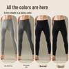 LANGSHA Men's Pure Cotton Thermal Underpants with Wool Knee Protection